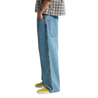 VANS DRILL CHORE BAGGY CARPENTER PANTS LIGHT STONEWASH