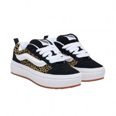 VANS KNU SKOOL W PLATFORM SHOES OLIVE BROWN/BLACK