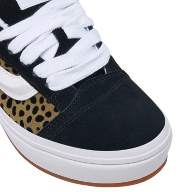 VANS KNU SKOOL W PLATFORM SHOES OLIVE BROWN/BLACK