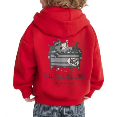 VANS DUMPSTER RACCOON K ZIP HOODIE RACING RED