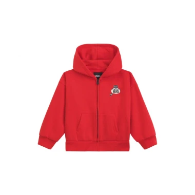 VANS DUMPSTER RACCOON K ZIP HOODIE RACING RED