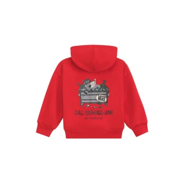 VANS DUMPSTER RACCOON K ZIP HOODIE RACING RED