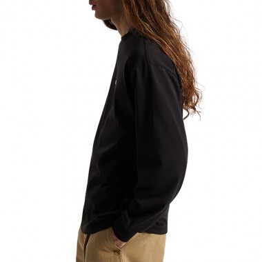VANS LEFT CHEST II LOOSE LS TEE BLACK