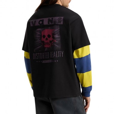 VANS DISTORTED REALITY TEE BLACK