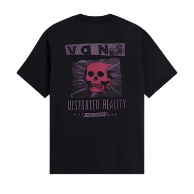 VANS DISTORTED REALITY TEE BLACK
