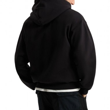 VANS LEFT CHEST ZIP HOODIE BLACK