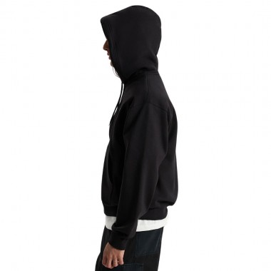VANS LEFT CHEST ZIP HOODIE BLACK