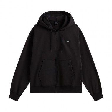 VANS LEFT CHEST ZIP HOODIE BLACK
