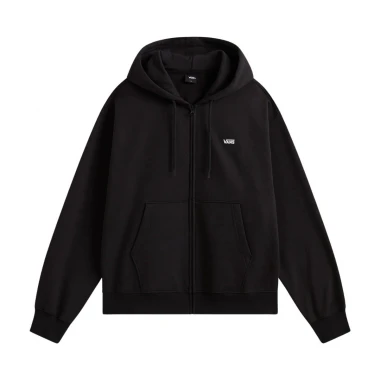 VANS LEFT CHEST ZIP HOODIE BLACK