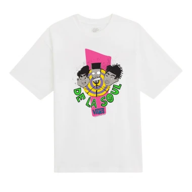 VANS DE LA SOUL PLUGS TEE WHITE