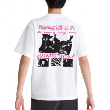 VANS SEX PISTOLS RUN WILD ON THE GREEN TEE WHITE