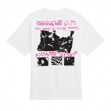 VANS SEX PISTOLS RUN WILD ON THE GREEN TEE WHITE