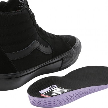 VANS SKATE SK8-HI SHOES BLACK/BLACK