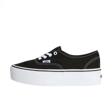 VANS AUTHENTIC PLATFORM W SHOES BLACK/TRUE WHITE