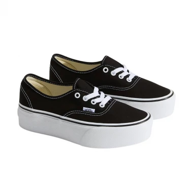 VANS AUTHENTIC PLATFORM W SHOES BLACK/TRUE WHITE