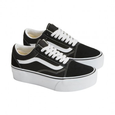 VANS OLD SKOOL PLATFORM W SHOES BLACK/TRUE WHIT