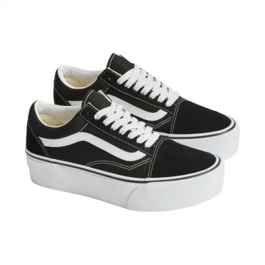 VANS OLD SKOOL PLATFORM W SHOES BLACK/TRUE WHIT