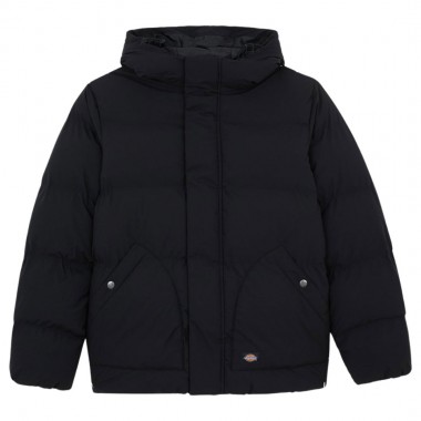 DICKIES EAGLEVILLE HOODED PUFFER JACKET BLACK