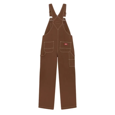 DICKIES HICKORY W BIB PANTS TIMBER BROWN