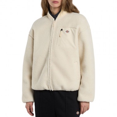 DICKIES CENTRAL SHERPA W BOMBER JACKET WHITECAP GRAY