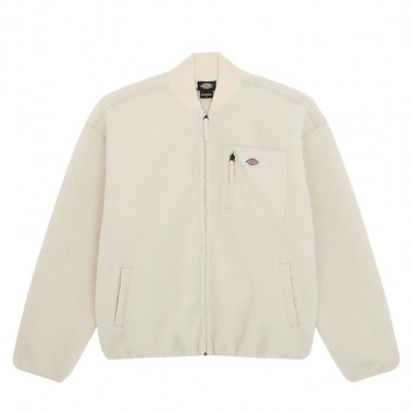 DICKIES CENTRAL SHERPA W BOMBER JACKET WHITECAP GRAY