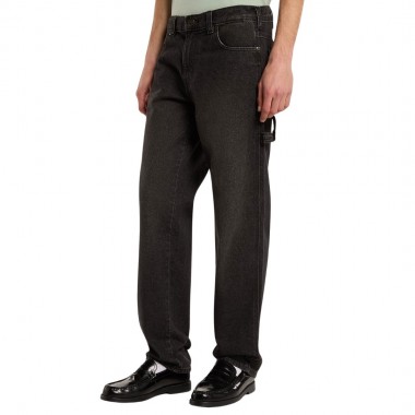 DICKIES 993 REGULAR TAPERED CARPENTER JEANS BLACK WASH FADED