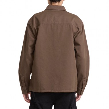 DICKIES 247 GARMENT DYED LS WORK SHIRT TIMBER BROWN
