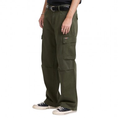 DICKIES 247 LOOSE STRAIGHT GARMENT DYED CARGO PANTS DEEP DEPTHS