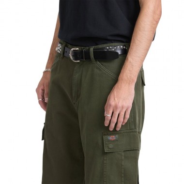 DICKIES 247 LOOSE STRAIGHT GARMENT DYED CARGO PANTS DEEP DEPTHS