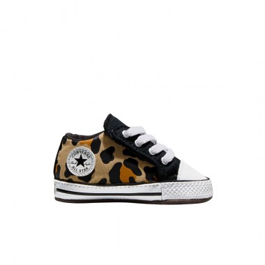 CONVERSE CHUCK TAYLOR ALL STAR CRIB LEOPARD SHOES IV/BLK/WHT