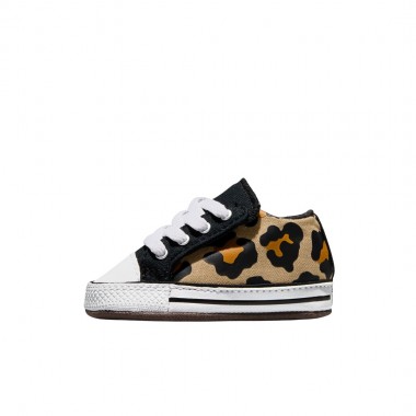 CONVERSE CHUCK TAYLOR ALL STAR CRIB LEOPARD SHOES IV/BLK/WHT