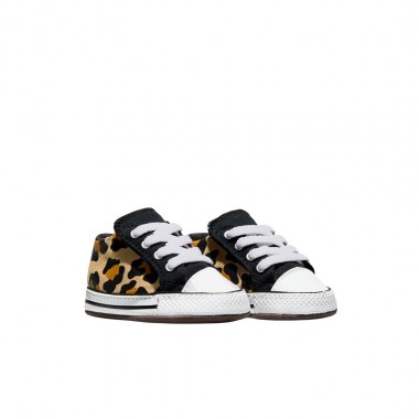 CONVERSE CHUCK TAYLOR ALL STAR CRIB LEOPARD SHOES IV/BLK/WHT