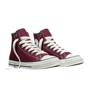 CONVERSE CHUCK TAYLOR THROWBACK HI TOP SHOES DP BORDEAUX/V.WHT