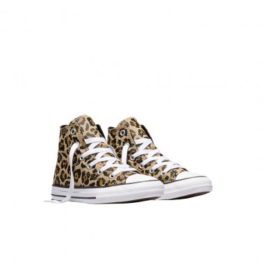 CONVERSE CHUCK TAYLOR ALL STAR K HI TOP SHOES HAY/HONEY STK/BLK