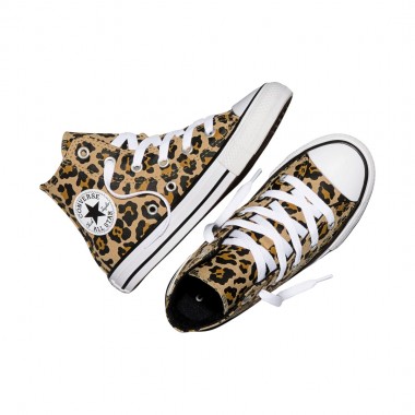 CONVERSE CHUCK TAYLOR ALL STAR K HI TOP SHOES HAY/HONEY STK/BLK