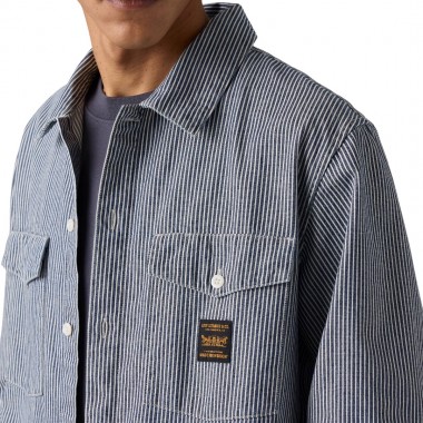 LEVI'S WORKER DENIM LS SHIRT WASHINGTON STRIPE III