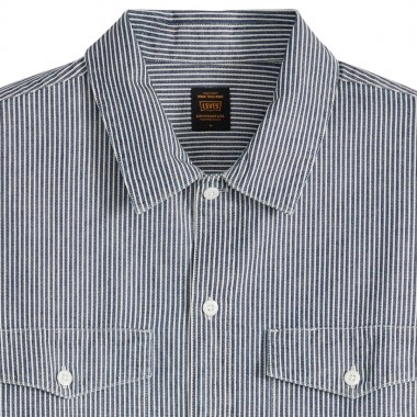 LEVI'S WORKER DENIM LS SHIRT WASHINGTON STRIPE III