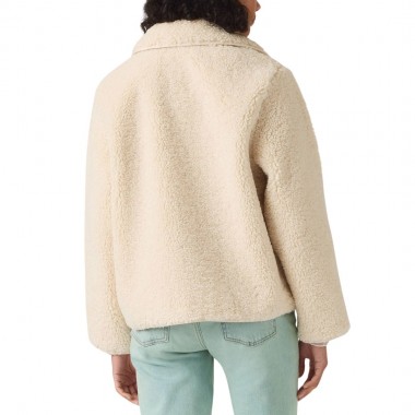 LEVI'S REMA W SHERPA JACKET WHITE SWAN