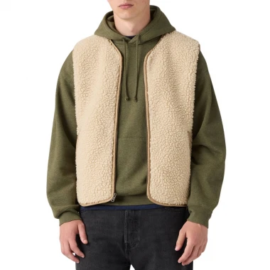 LEVI'S SEACLIFF SHERPA VEST SHERPA CREAM