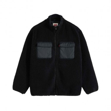 LEVI'S CAMPO SHERPA JACKET JET BLACK