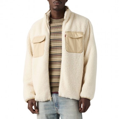 LEVI'S CAMPO SHERPA JACKET OATMEAL