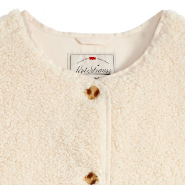 LEVI'S REMA W SHERPA VEST WHITE SWAN