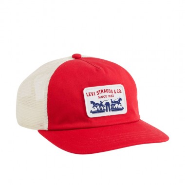 LEVI'S PRESIDIO TRUCKER CAP URBAN RED
