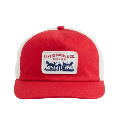 LEVI'S PRESIDIO TRUCKER CAP URBAN RED