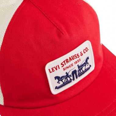 LEVI'S PRESIDIO TRUCKER CAP URBAN RED