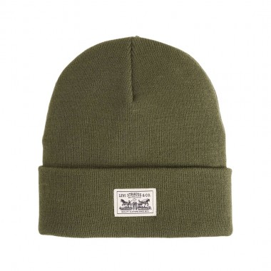 LEVI'S EMBARCADERO BEANIE OLIVE NIGHT