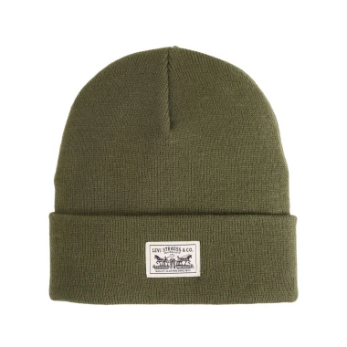 LEVI'S EMBARCADERO BEANIE OLIVE NIGHT