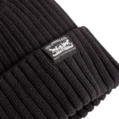LEVI'S SUNSET BEANIE ANTHRACITE NIGHT