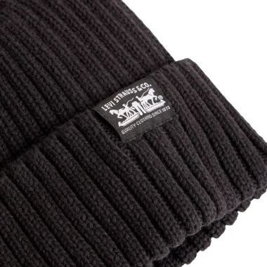 LEVI'S SUNSET BEANIE ANTHRACITE NIGHT