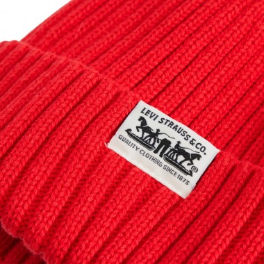 LEVI'S W'S SUNSET BEANIE MARS RED